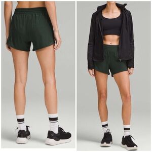 Lululemon hotty hot shorts legacy green 4 tall RARE